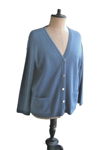Vintage gilet femme bleu - gilet,