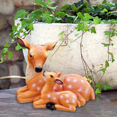 Jardin cerf statue mère - cerf,
