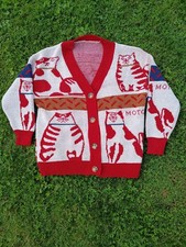 Pull cardigan tricot  chat 42 XL