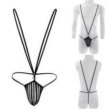 Body homme sous v��tement doux bretelles maillot de bain string respirant tous l