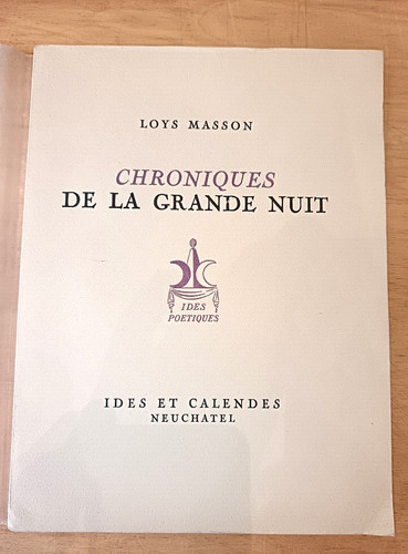 Loys masson chroniques la - loys,