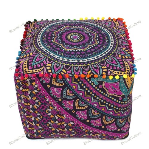 Tabouret sol indien mandala - de,
