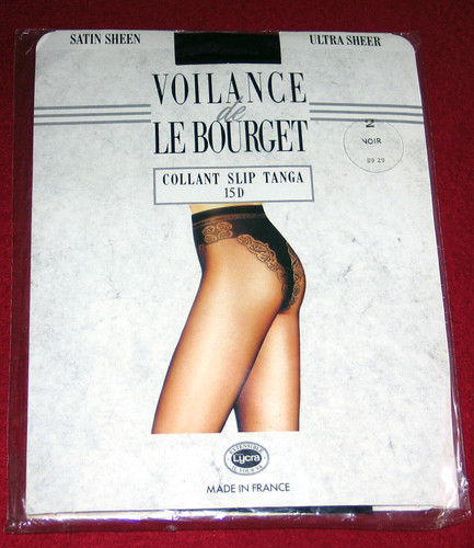 Collant slip tanga dentelle - , t