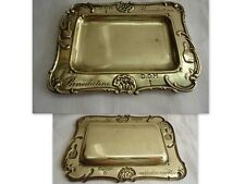 VIDE POCHE  CENDRIER  DOM BENEDICTINE EN METAL DORE