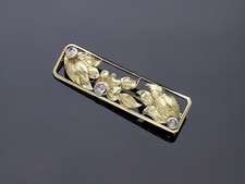 Broche ancienne diamant motif