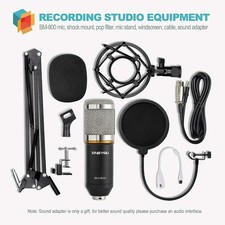 Kit de microphone à condensateur, ZINGYOU BM-800 Micro Set studio professionnel
