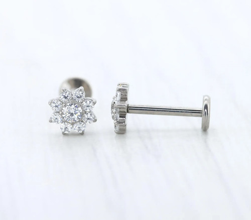 Boucle oreille solitaire - boucle,