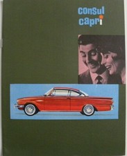 Brochure FORD CONSUL CAPRI de 04 / 1961 en anglais