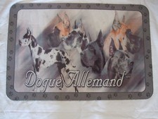 Tapis déco - chien  DOGUE ALLEMAND 50 X 80 cm
