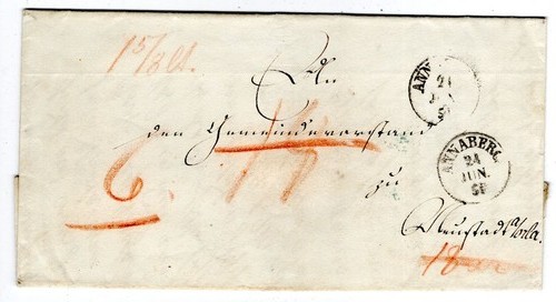 Sachsen 1851 annaberg - sachsen, vers