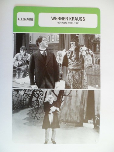 Carte fiche cinema werner - carte,