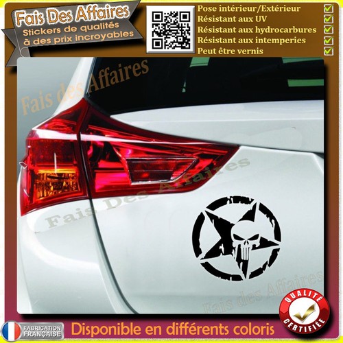 Sticker autocollant punisher