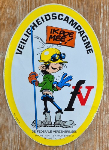 Gaston lagaffe autocollant - gaston,
