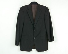 HUGO BOSS Burton/Reno Hommes Blazer US 38L UK Rayé Veste De 94 Manteau Suit XS