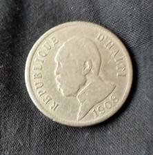 Pièce 50 centimes 1908 ( Haïti)