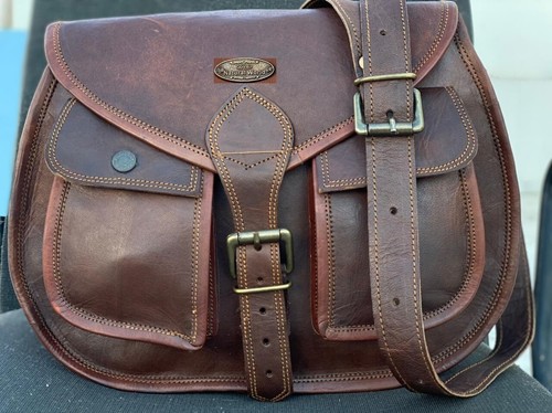 Sac besace cuir marron - sac,