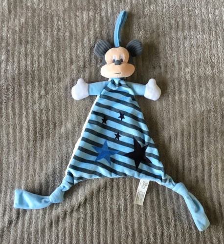 Doudou mickey noir bleu - doudou,
