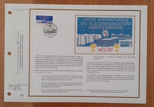Feuillet cef 1er jour soie - cef,