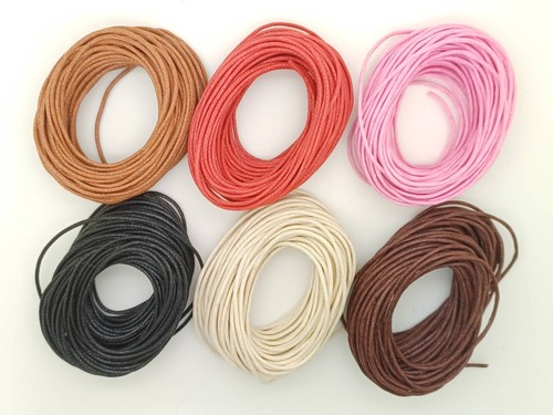 Fil coton ciré cordon 5mm - coton,