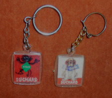 Porte-clés Lot x 2 visiomatic SUCHARD SUGUS et LE chien ST BERNARD