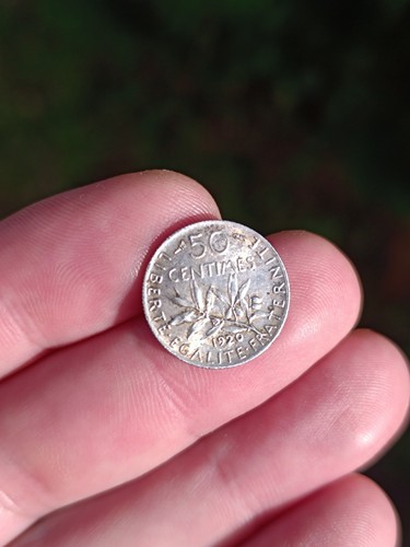 Pièce monnaie argent 50 - pièce, de