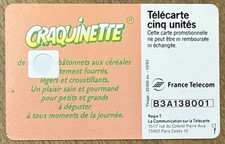 TELECARTE 5U CRAQUINETTE REF
