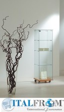 Vitrine verre h140x40x40 - verre, cm