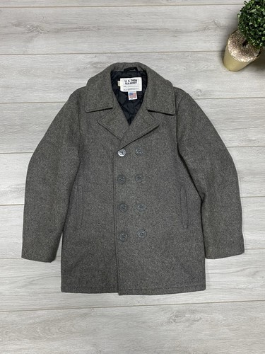 Schott pea coat jacket buttons - jacket,
