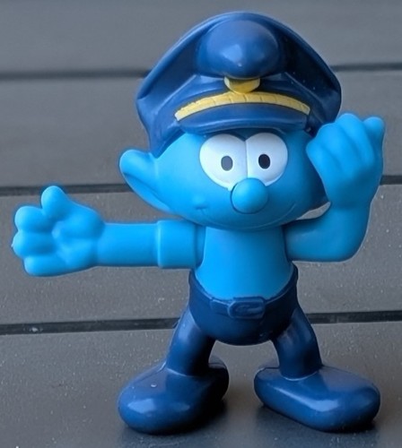 Figurine schtroumpf policier - schtroumpf,