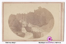 GÖTEBORG, SUÈDE, ÉCLUSES DESCENDANTES, OUVRAGE, PHOTO CDV PETERSON 1875 -V21