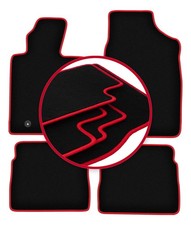 Tapis de sol en Velours noir pour Chrysler PT Cruiser 2000-2010 set 4-pcs