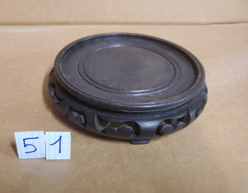 Socle stand rond bois - /,