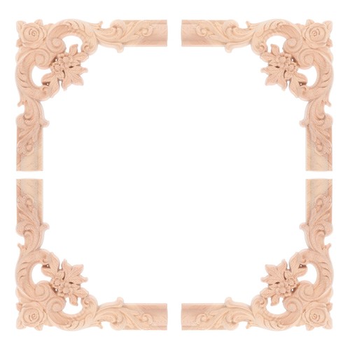 Pcs applique angle en bois - pcs,