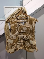 Gilet Combat Camo désert + Chale Armée Taille L Chasse Paintball Airsoft Militai