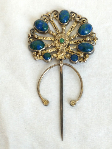 Ancienne fibule argent - fibule,