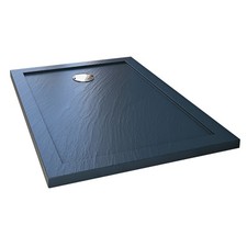 RECEVEUR PLATEAU BAC DOUCHE 80X140 CM ANTHRACITE PIERRE ACRYLIQUE RECTANGLE
