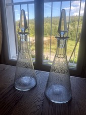 PAIRE DE CARAFE A LIQUEUR EN