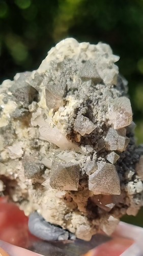 Pink fluorite chlorite - fluorite,,