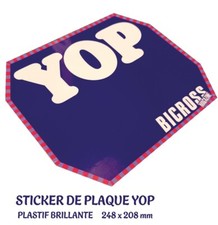 Sticker plastifié pour plaque
