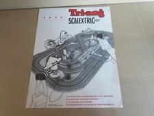 329O Tri-Ang Scalextric France Feuille Recto Verso Slot Car Course Circuit 1962