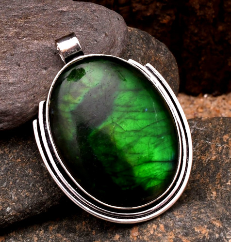 Pendentif fait main argent - pendentif,