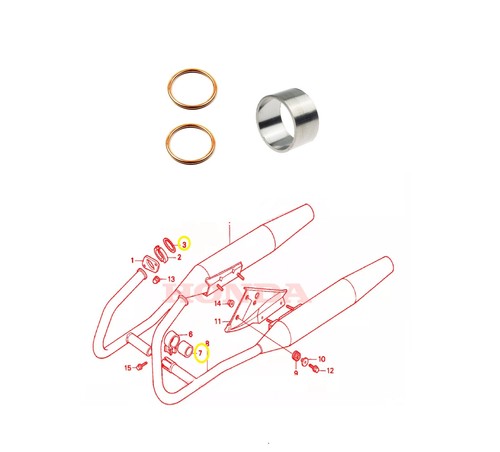 Honda 125 rebel jeu joints - ca,