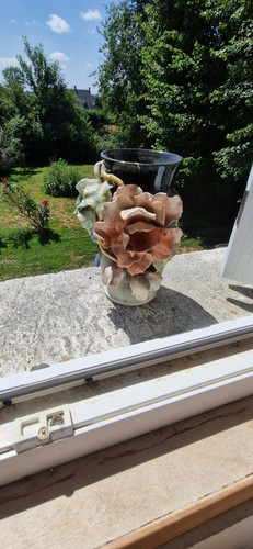 Vase barbotine art - ,