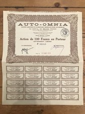 AUTO-OMNIA, Fournitures pour Automobiles (F3)