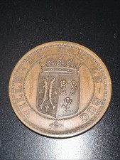 Jeton Bar-le-Duc 1870 Société des Lettres Sciences et Arts 