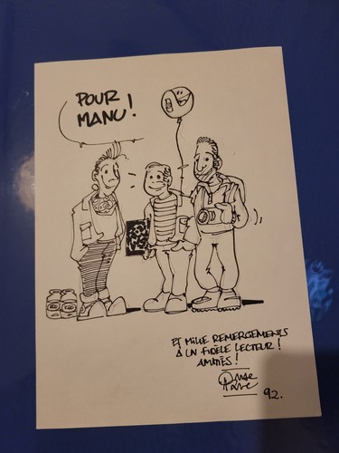 Dessin dédicacé marc - dédicacé,