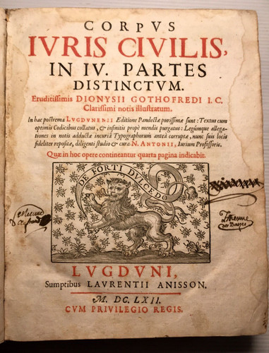 1662 droit corpus juris - corpus,