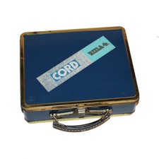 Boîte valisette publicitaire vintage Cord Rizla + en tôle Sorfim 1981
