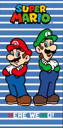 Serviette bain super - super, mario