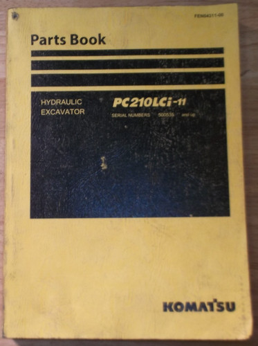 Manuel pièces excavateur - pièces, d'excavateur